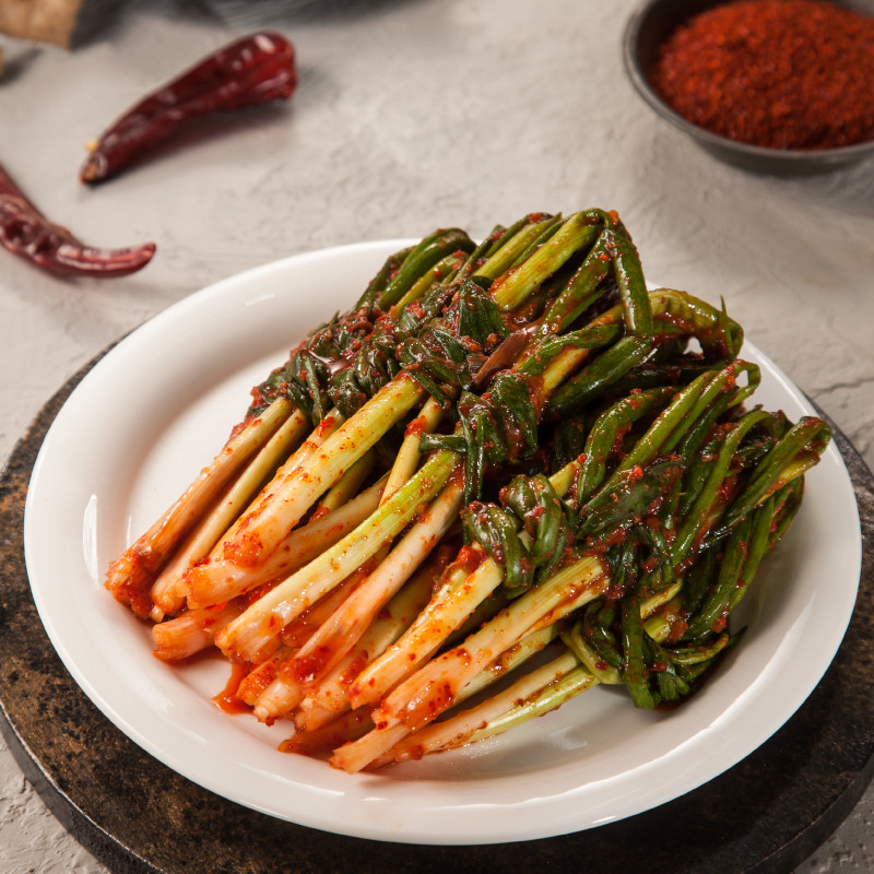 风味腌制小葱香葱泡菜韩国腌葱泡菜甜辣下饭菜350g 延边朝鲜族韩式