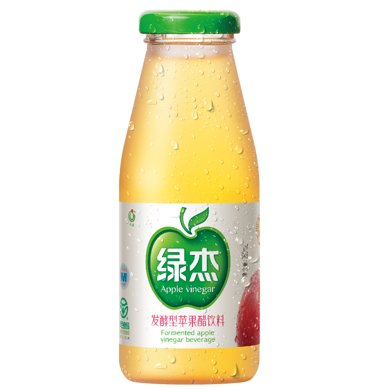 绿杰发酵型苹果醋饮料整箱260ml*15玻璃瓶装果醋饮品苹果醋饮料