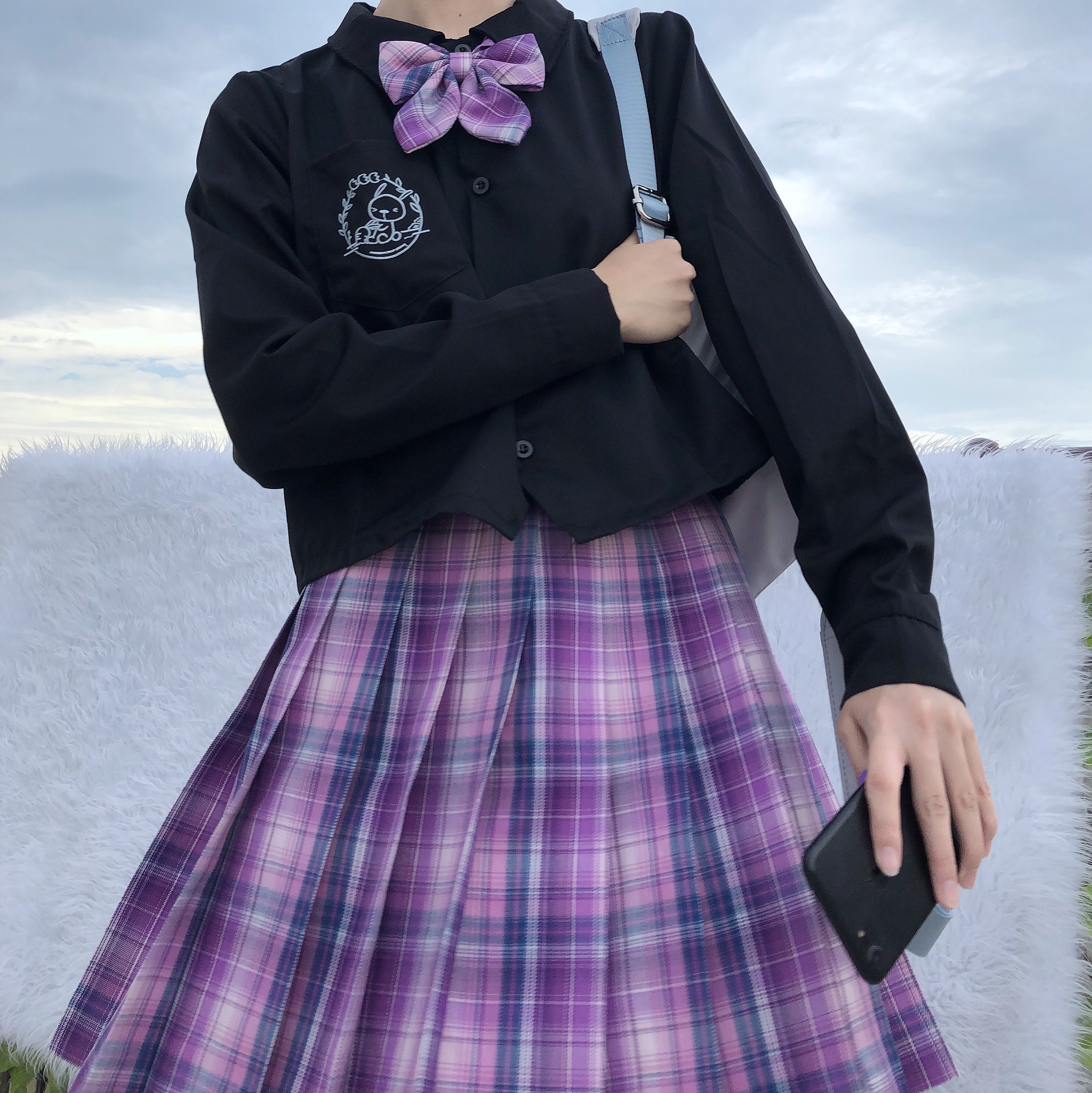 jk现货猫巷不掉原创制服格裙jk