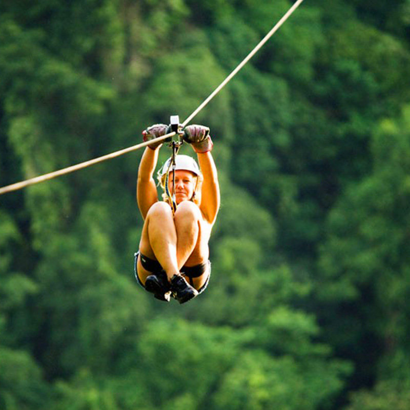 浪花朵朵旅行 普吉岛丛林飞跃空中飞人探险游中文服务泰国旅游