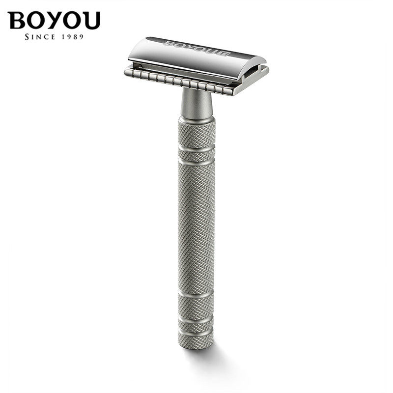 博友友纯手动剃须刀套装男士老式刮胡刀架原装剃须刀