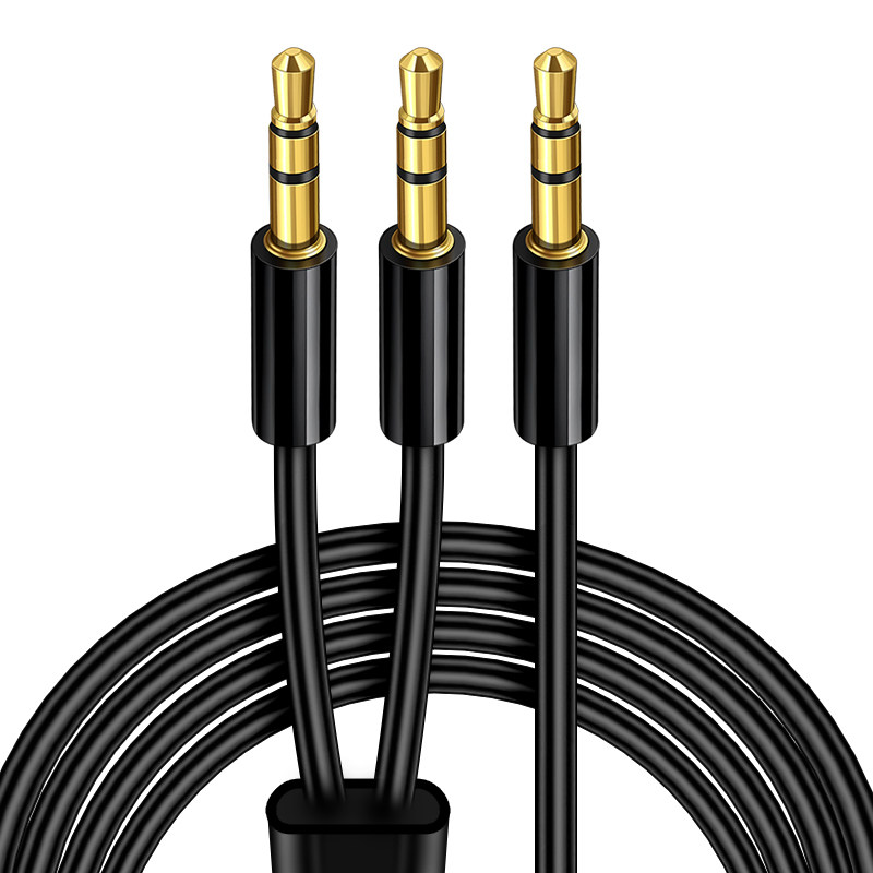 35mm连接线调音声卡车载aux笔记本电脑功放音响视频线