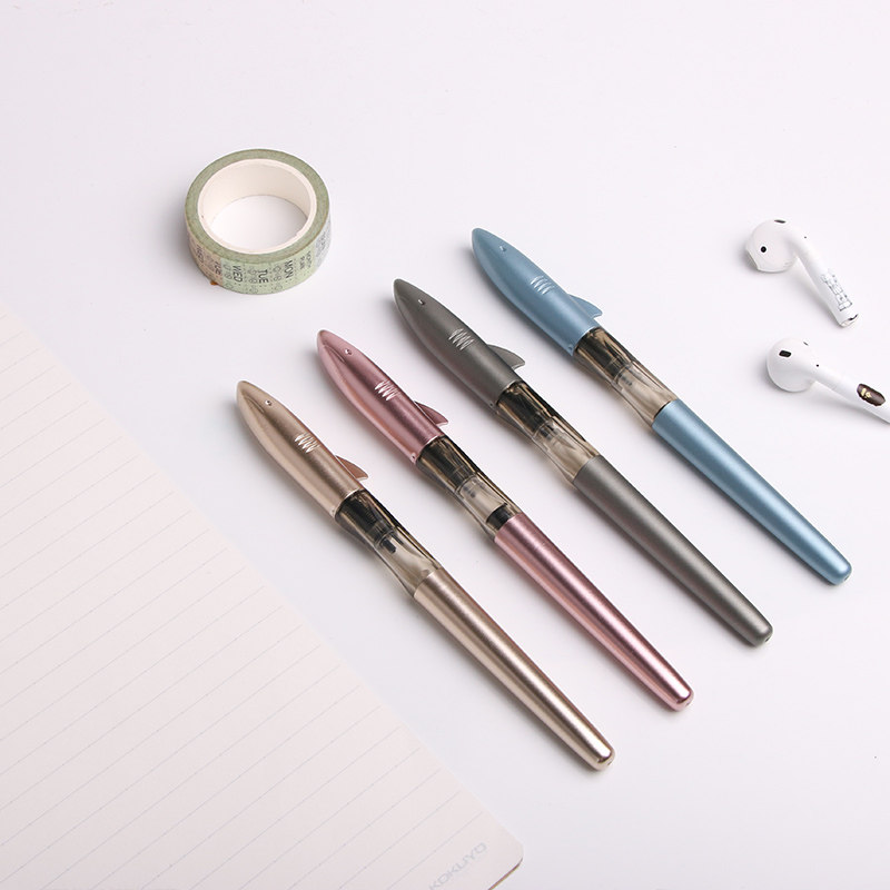 司机笔店金豪鲨鱼铱金钢笔双棱正姿握笔玲珑钢笔