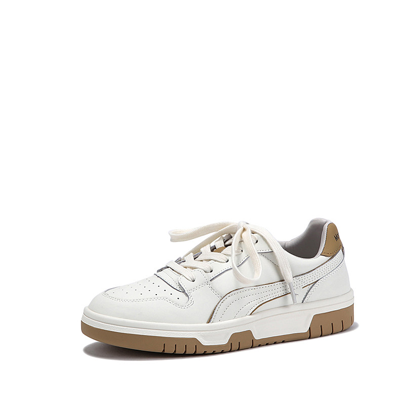 brutrose轻便舒适低帮板鞋女2022新款学院小白鞋透气休闲板鞋