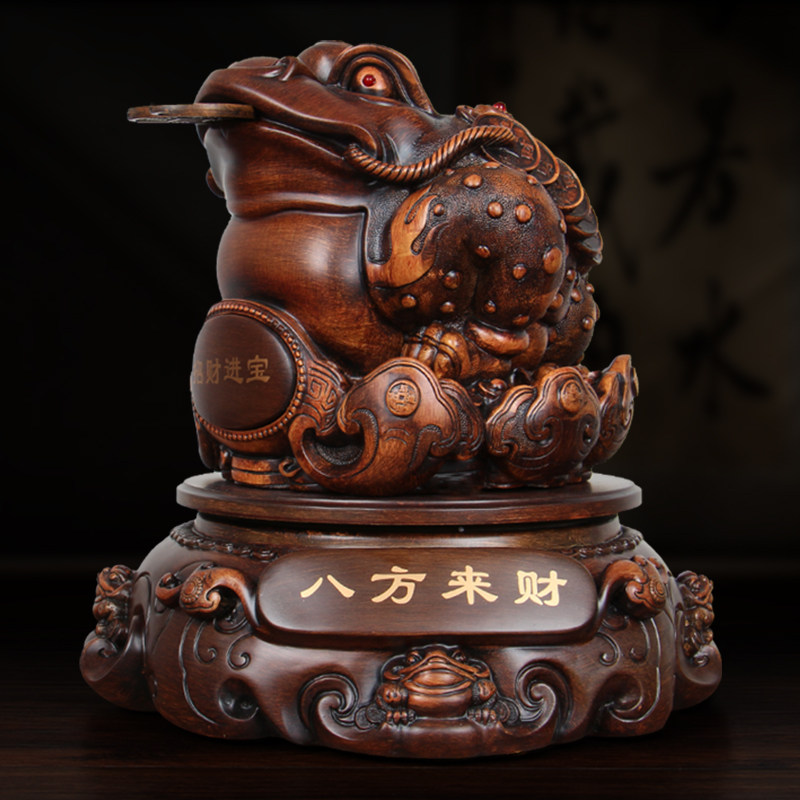 金蟾招财摆件大号金蟾蜍金蝉客厅店铺收银吧台装饰乔迁开业送礼品