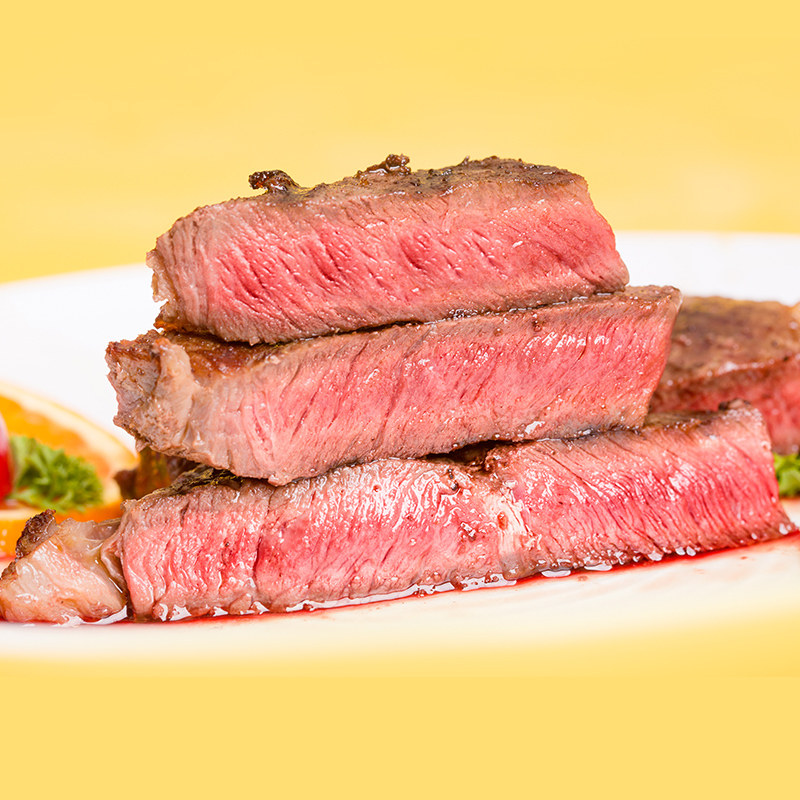 小牛凯西原肉整切牛排菲力西冷黑椒牛肉澳洲牛扒新鲜儿童牛排10片