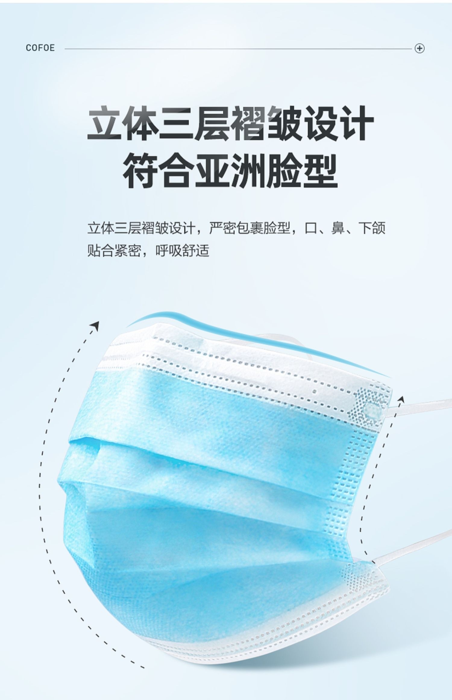 可孚口罩一次性医疗医用外科医护三层医生用罩口罩器械