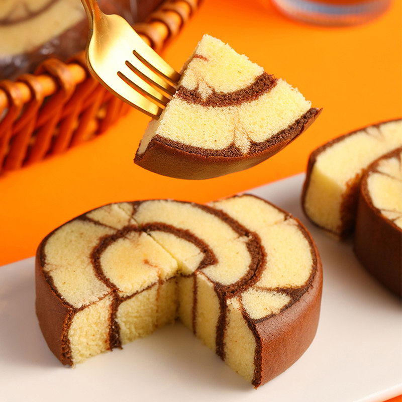 阿华田可可风味蛋糕卷80g网红早餐食品10包