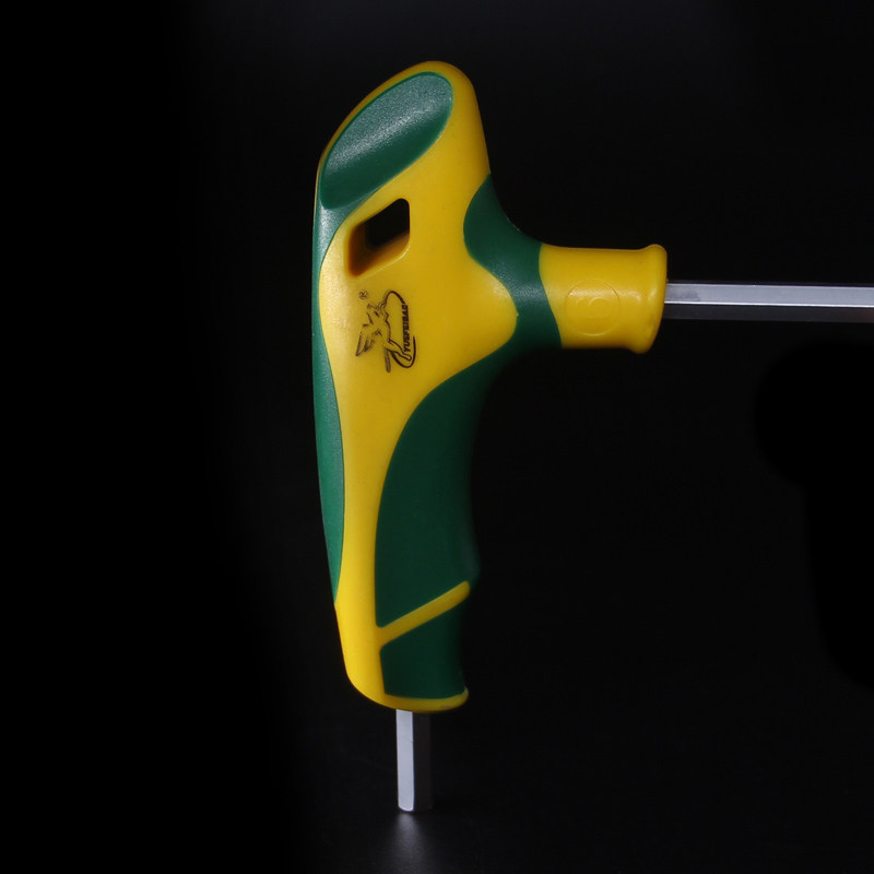 扳手六角飞豹工具双色柄内球头内六角扳手