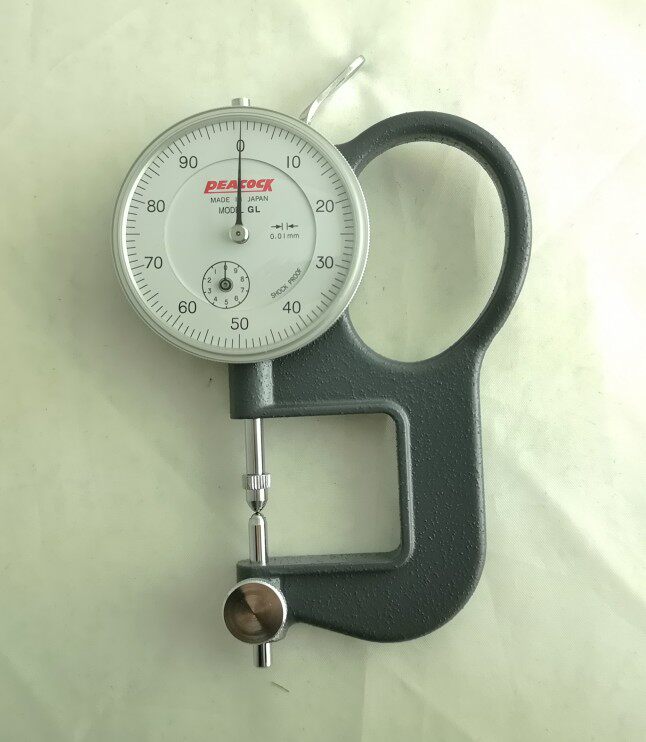 测厚日本peacock孔雀牌gl厚度度表凹凸凸面尖头测厚仪
