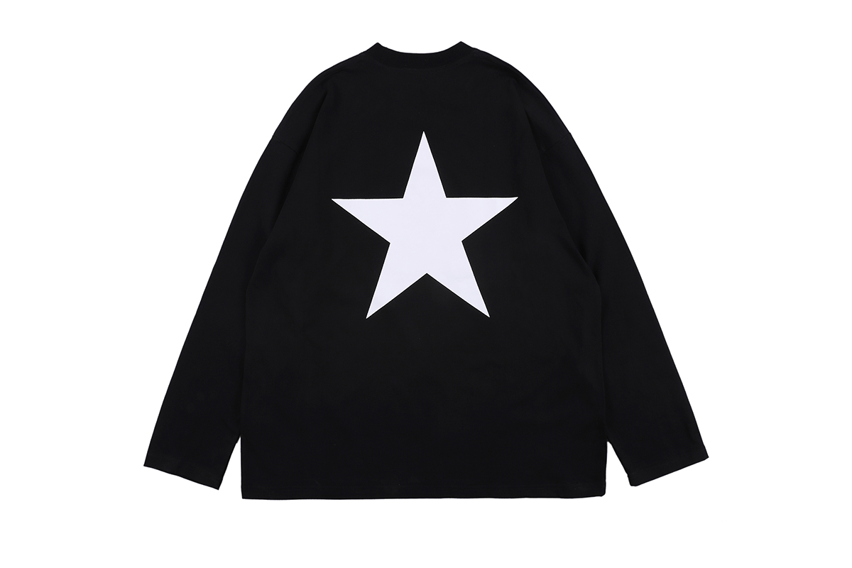 潮牌fear of god fog五角星印花宽松圆领bf休闲风男女