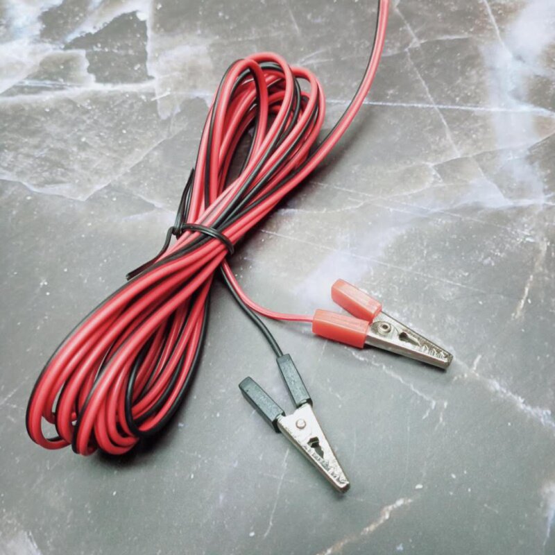 夹子汽车电瓶纯铜加厚强力小号充电电线搭线电瓶搭火线