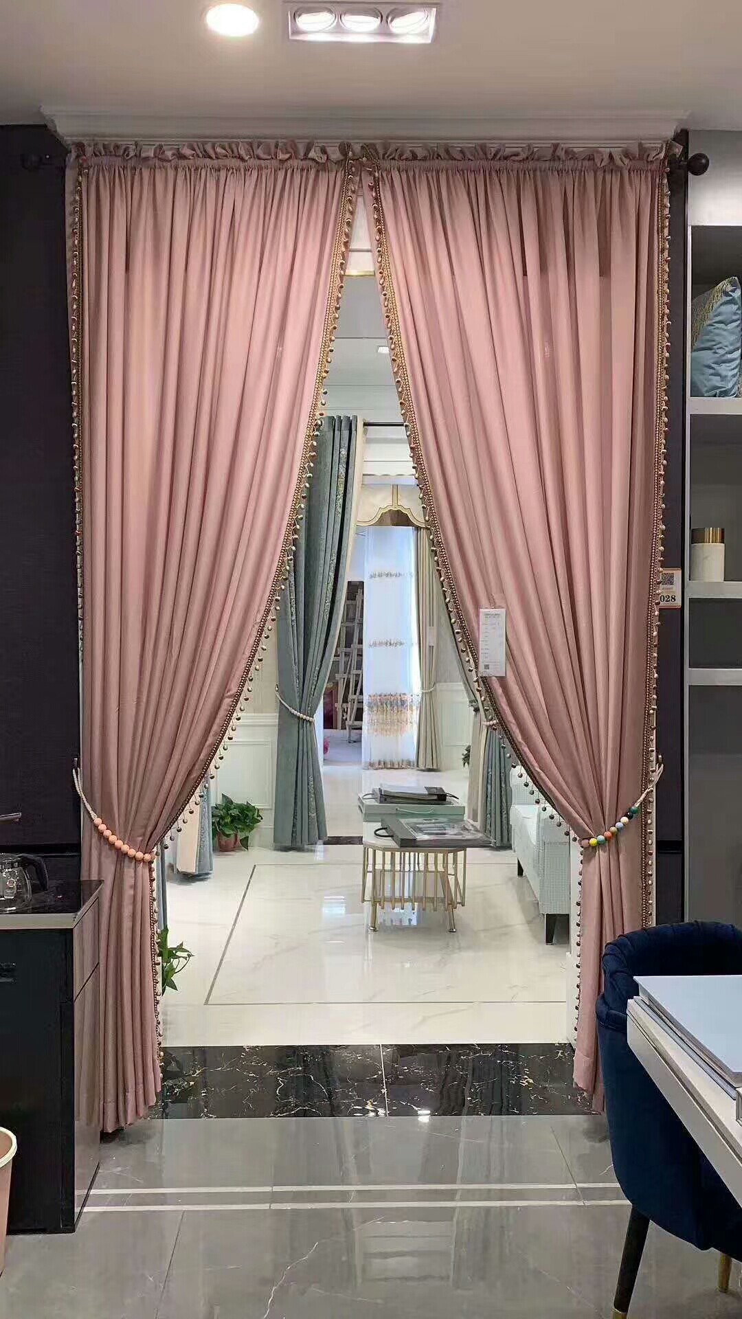 北京网红窗帘定制北欧简约现代透光不透阳台定制窗帘