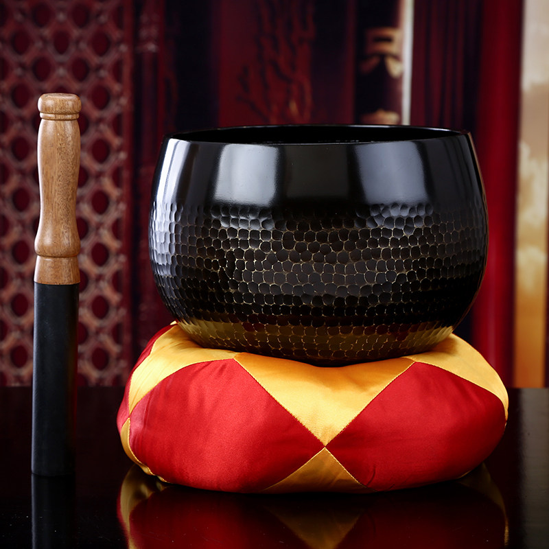 一套 熙曼蒂台湾铜庆法事用品厚铜罄敲击乐器寺院用品铜钵摆件套装