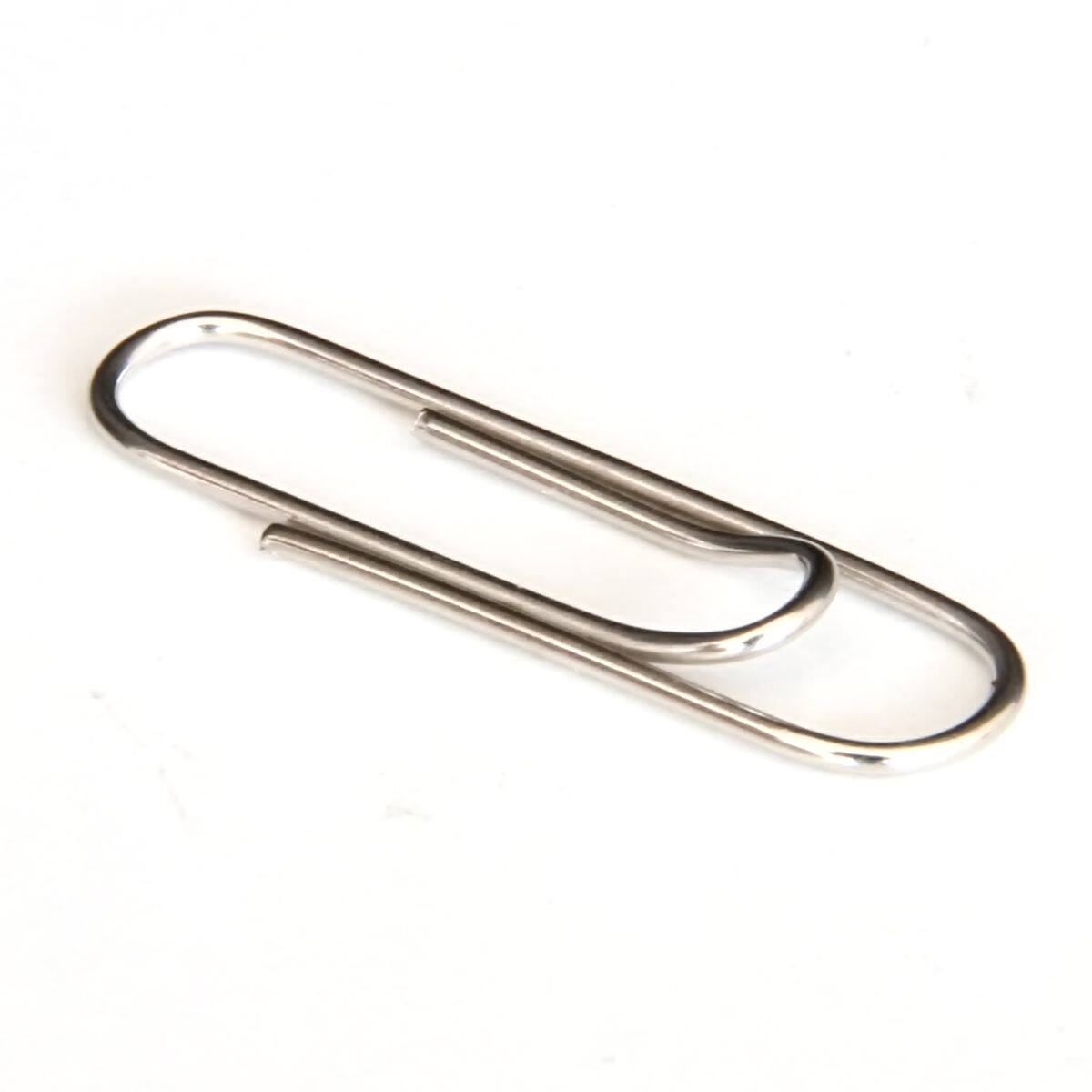 得力0018办公文具装订用品回形针电镀回形针盒装回形针曲别针回行型针