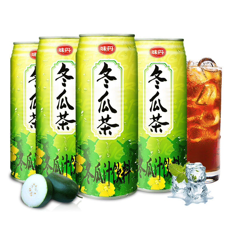 冬瓜台湾口味饮料4罐装清凉爽口茶饮料茶饮料