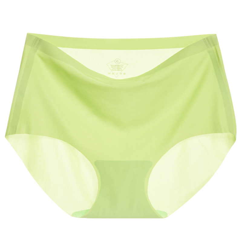 冰丝无痕内裤女士夏季薄款中高高腰提臀收腹平角裤