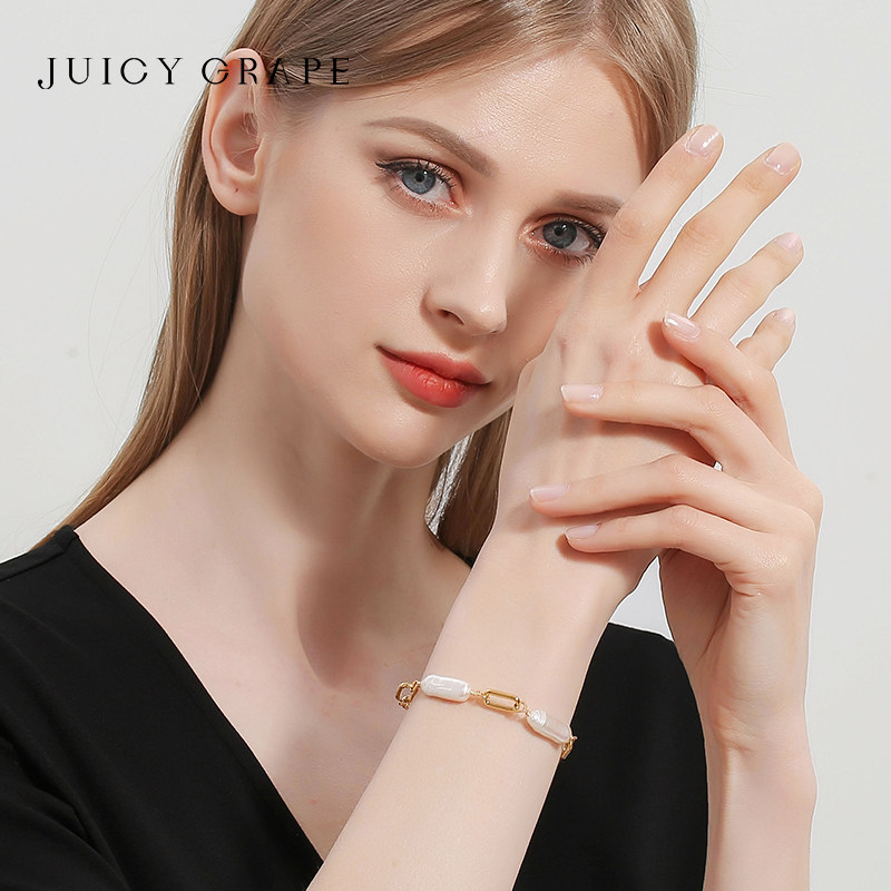 juicygrape花式珍珠手链原创设计气质简约复古手镯手链