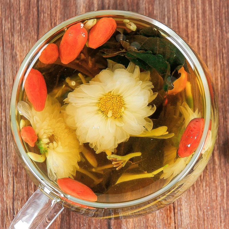 菊花枸杞去火茶叶清火气秋冬防瞌睡泡水喝的饮品学生熬夜组合花茶