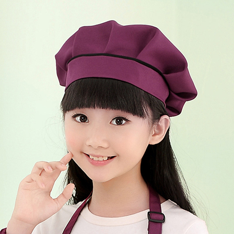 儿童幼儿园画室表演帽子厨师多色可爱爱定制帽子