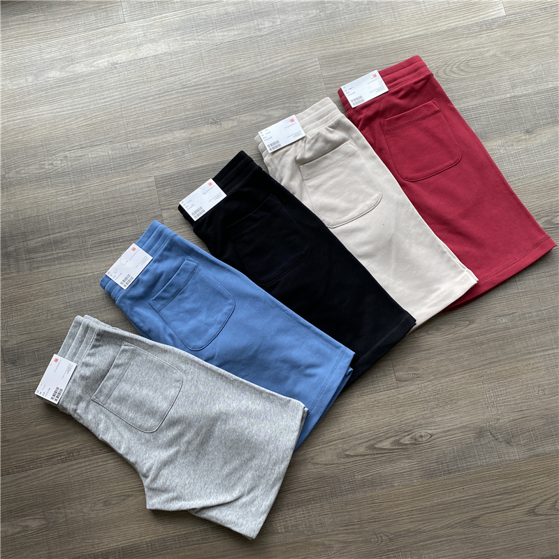 U家品质！夏季新款 男士针织棉休闲纯色短裤运动透气五分裤中裤男