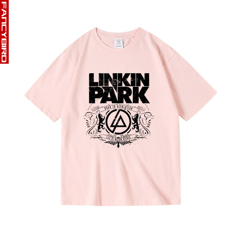 欧美摇滚linkinpark林肯公园革命之路纯棉半袖男女中性t恤