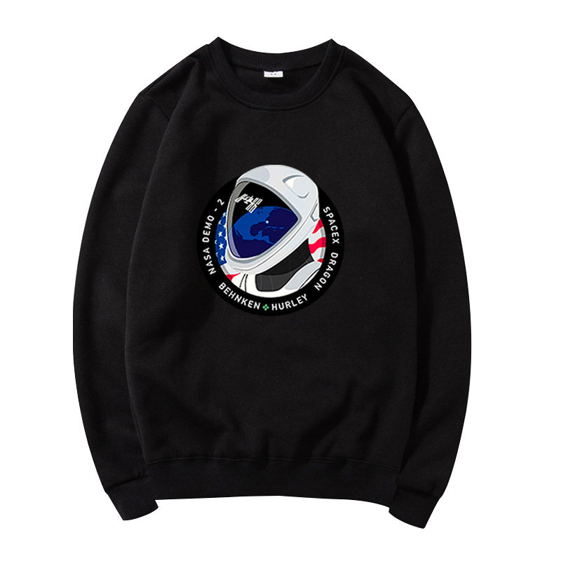 埃隆马斯克同款衣服spacex卫衣美国宇航员nasa联名圆领衫秋冬上衣
