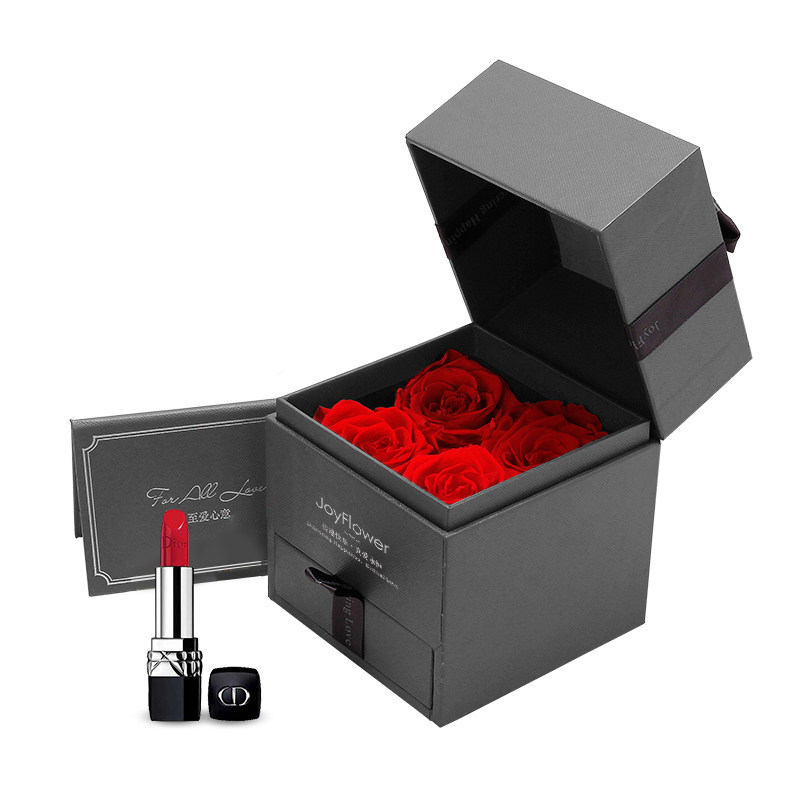 永生花dior迪奥999口红礼盒 mac小辣椒chili送女友生日情人节礼物