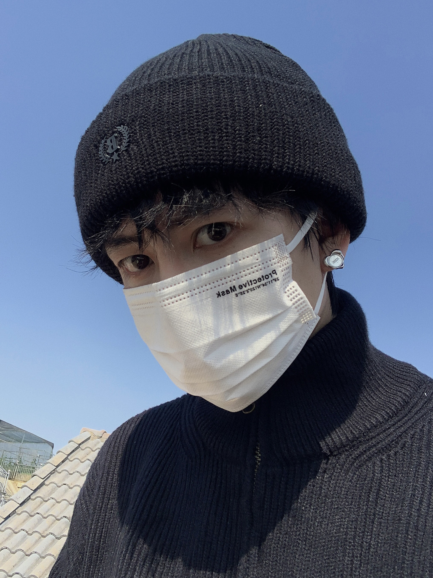 finestate帽子男款冬季毛线潮牌冷帽男生冬天帽子