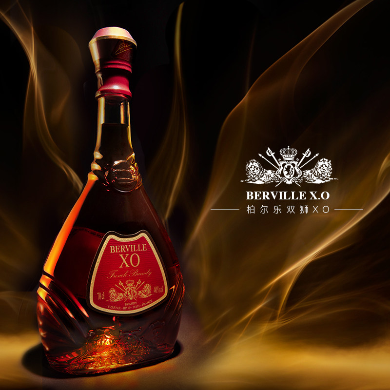宝树行柏乐尔双狮白兰地xo700ml