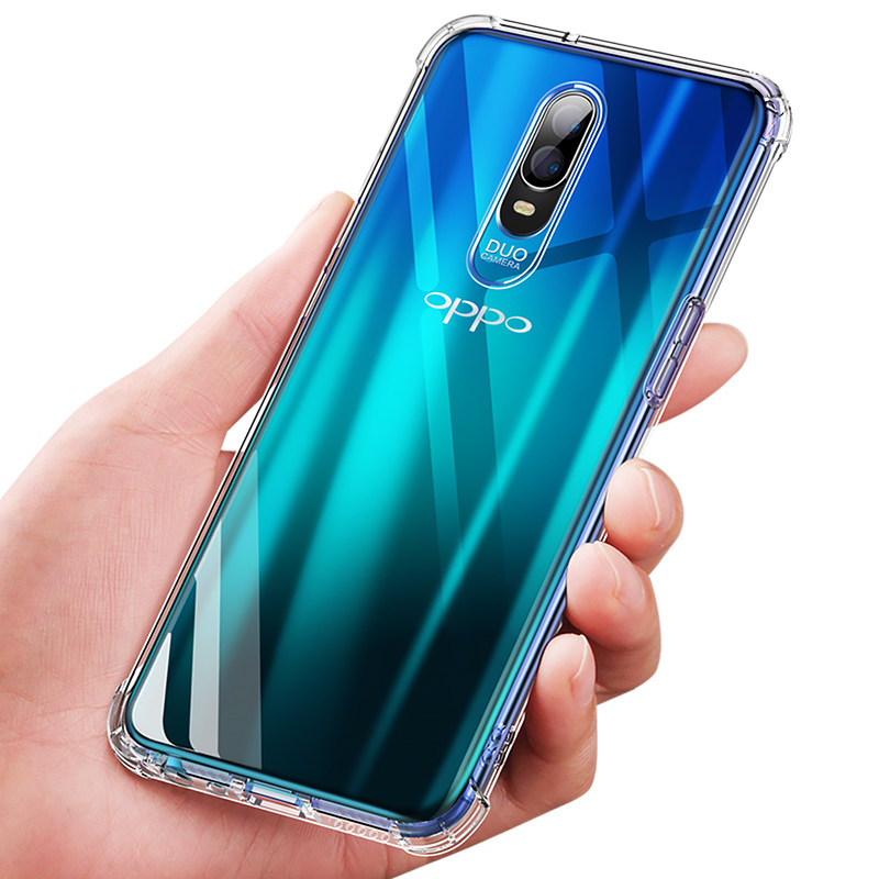 oppor17手机壳r15标准版气囊硅胶r11保护套pro防摔r17透明简约r9/r9s