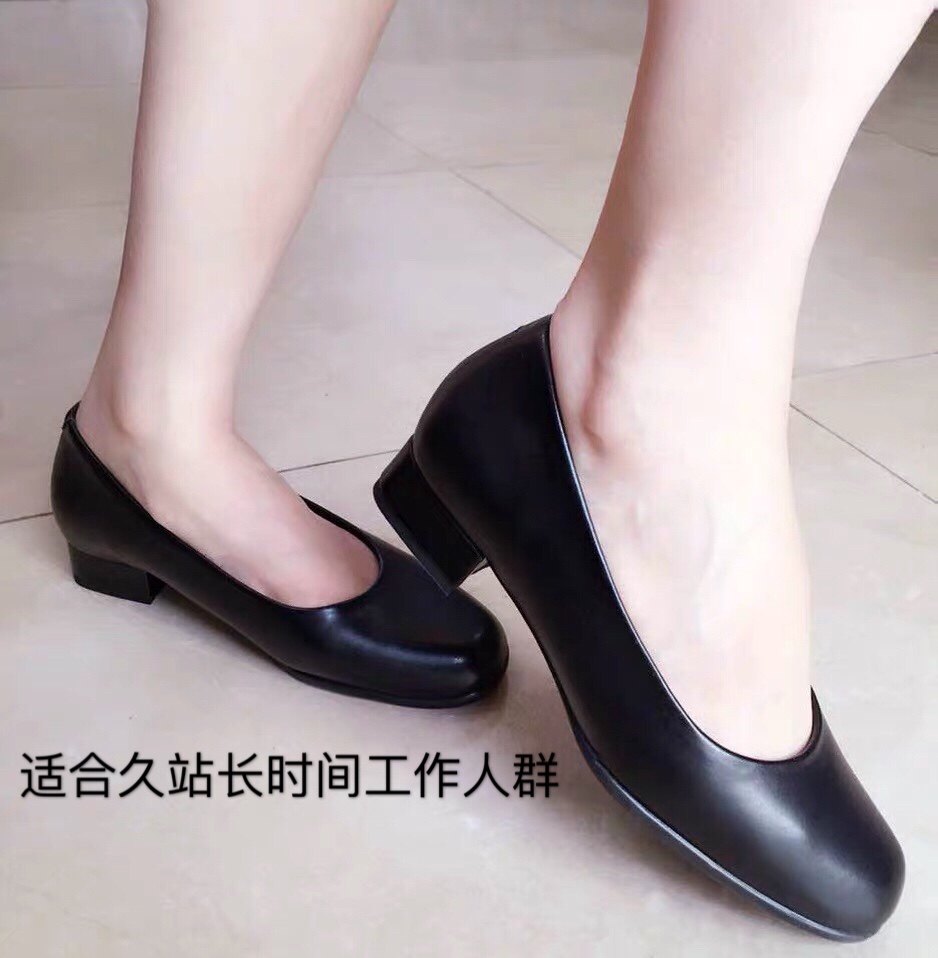 通勤鞋黑职业舒适上班酒店银行空姐工作鞋软底单鞋