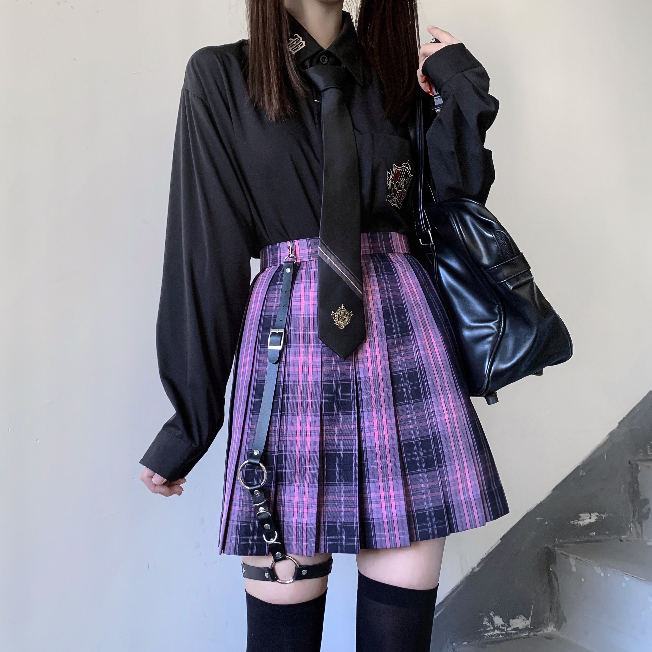 吻手礼jk格裙现货掉落晨曦家原创正版制服裙短裙百褶裙春季学生裙