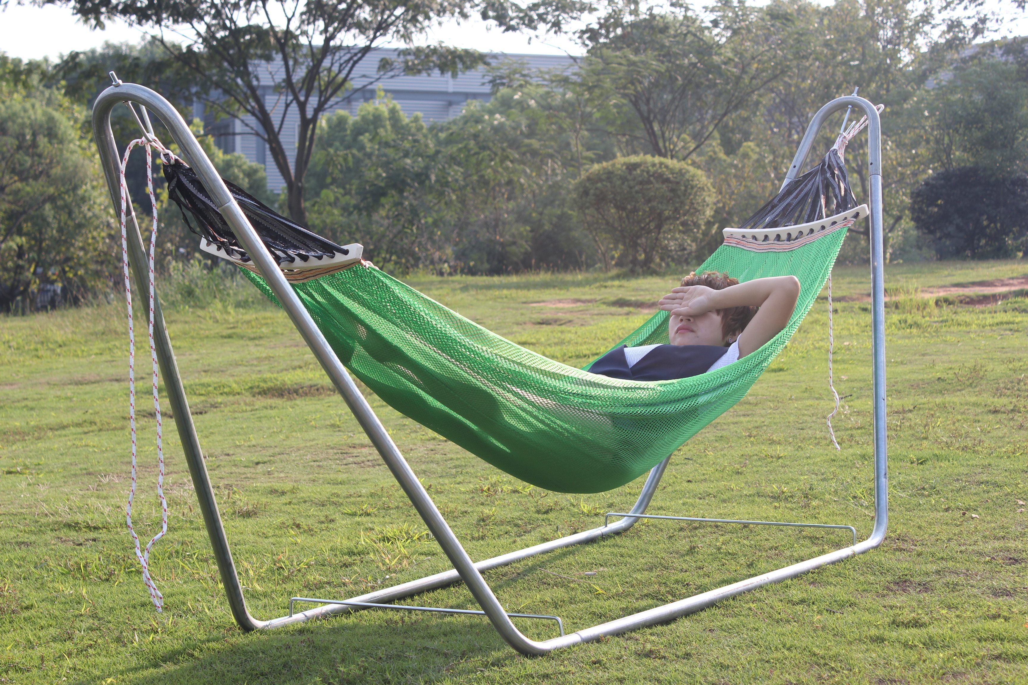 吊床室内架子折叠便捷户外秋千支架阳台铁架吊床