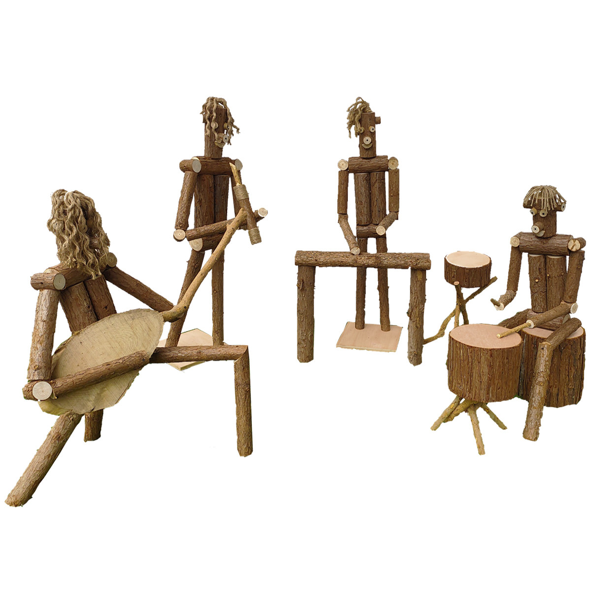 音乐木头人创意搞怪木偶人乐队木偶模型橱窗展厅木偶