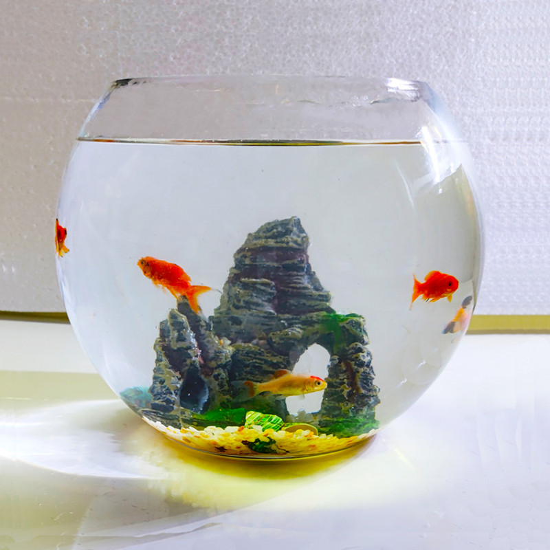 客厅迷你乌龟桌面餐桌鱼缸电视柜金鱼缸球形圆球鱼缸