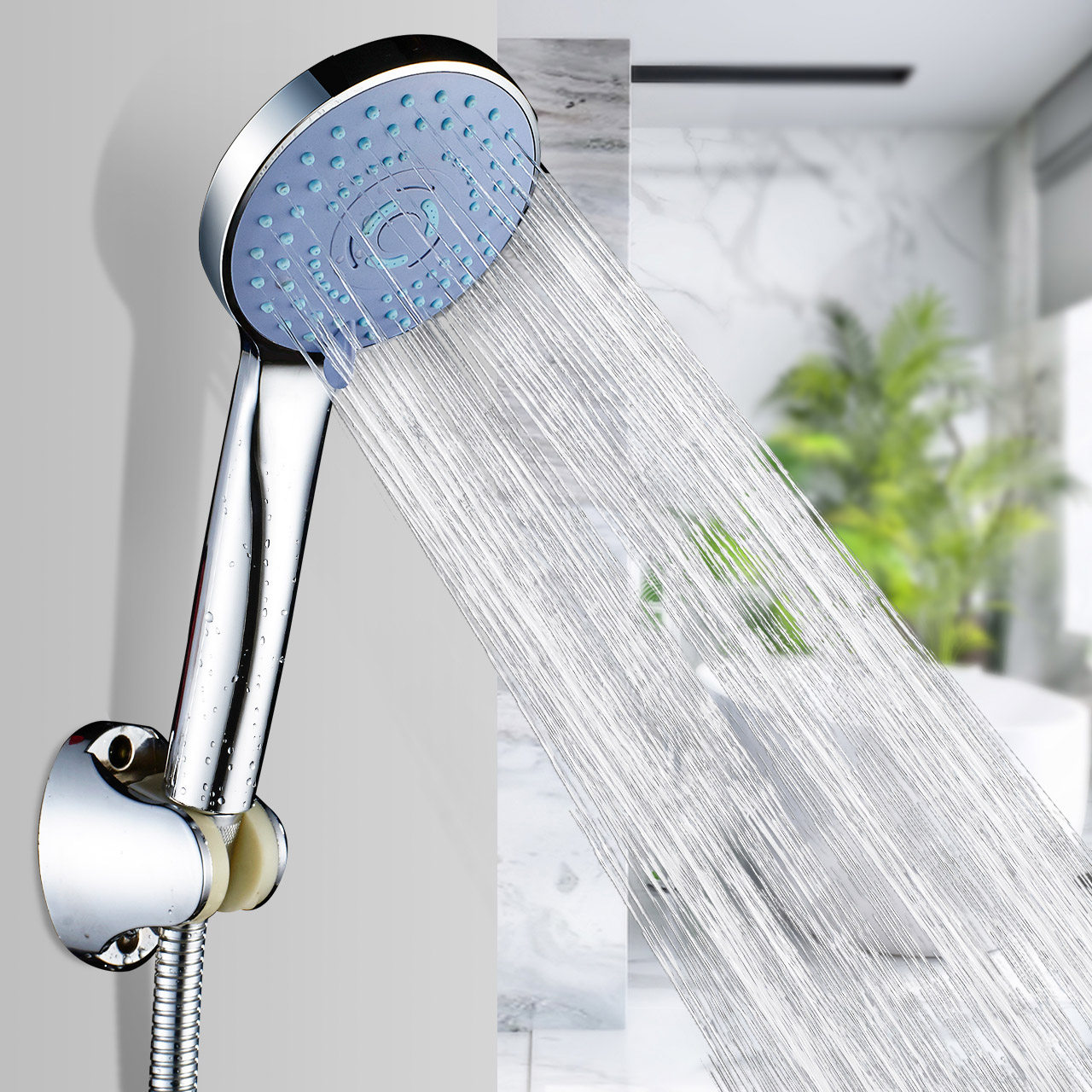 300孔淋浴花洒喷头浴室增压淋雨沐浴套装家用洗澡神器花酒晒单头