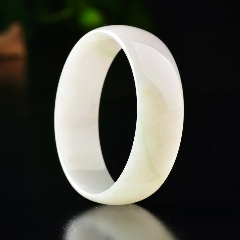 luxurylegend奢华传说缅甸天然a货冰种翡翠玉手镯少女镯配证书