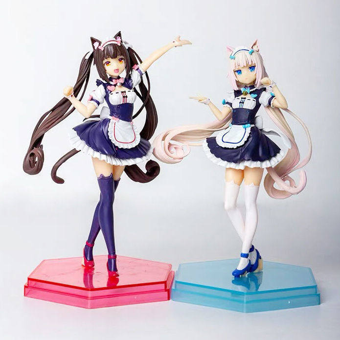 巧克力香子兰手办香草黑白猫女仆猫娘乐园可爱动漫手办