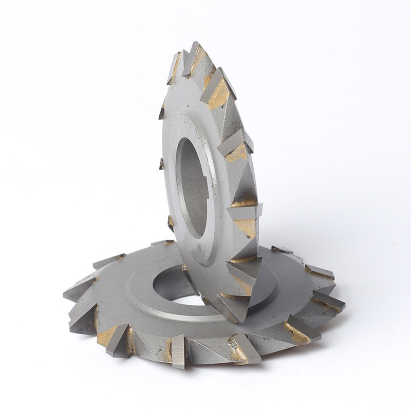 镶合金双角铣刀 倒角刀 v型槽钨钢铣刀 60度90度角度刀梯形槽铣刀