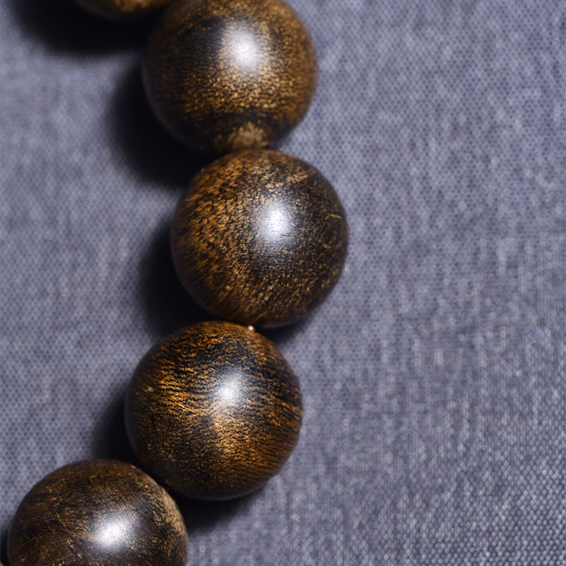 惠安沉香老料16mm14颗天然手串香韵细甜单圈手串