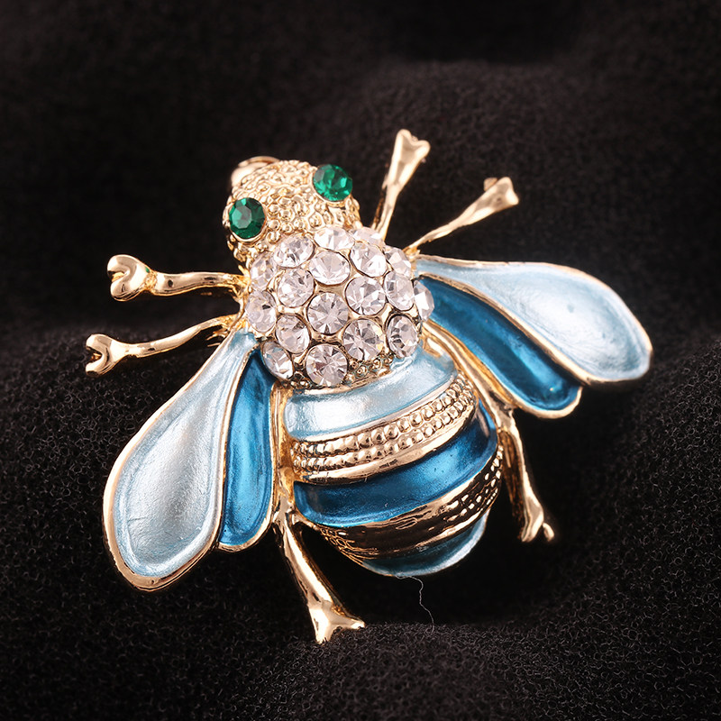 时尚昆虫饰品小蜜蜂胸针百搭西装胸花精致开衫胸针