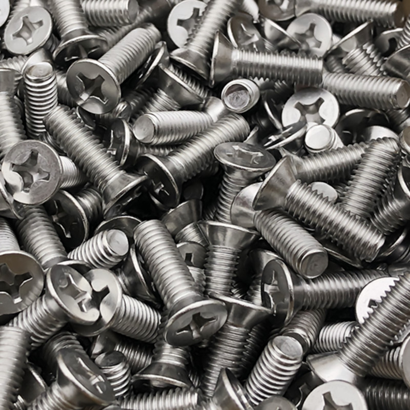螺丝钉m5m6m8m10不锈钢十字平头沉头配件大全螺栓螺钉