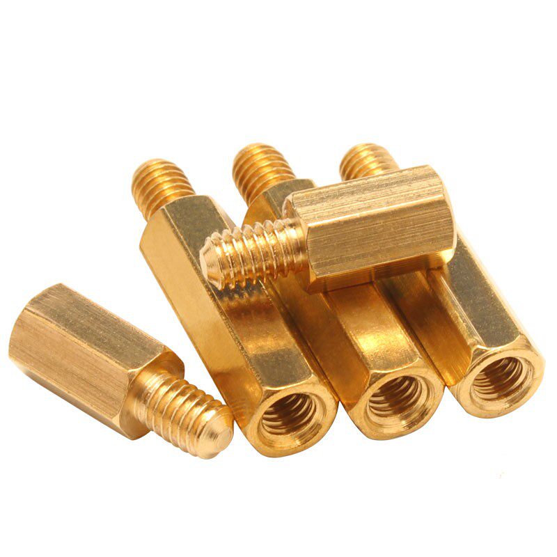 单通六角铜螺主板隔离柱单头铜柱m3m4x4x5x6x8x10x12x35mm螺柱