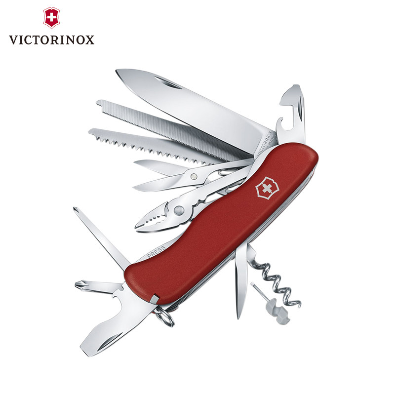 原装维氏瑞士军刀111mm工作英雄08564军士多功能折叠瑞士军刀