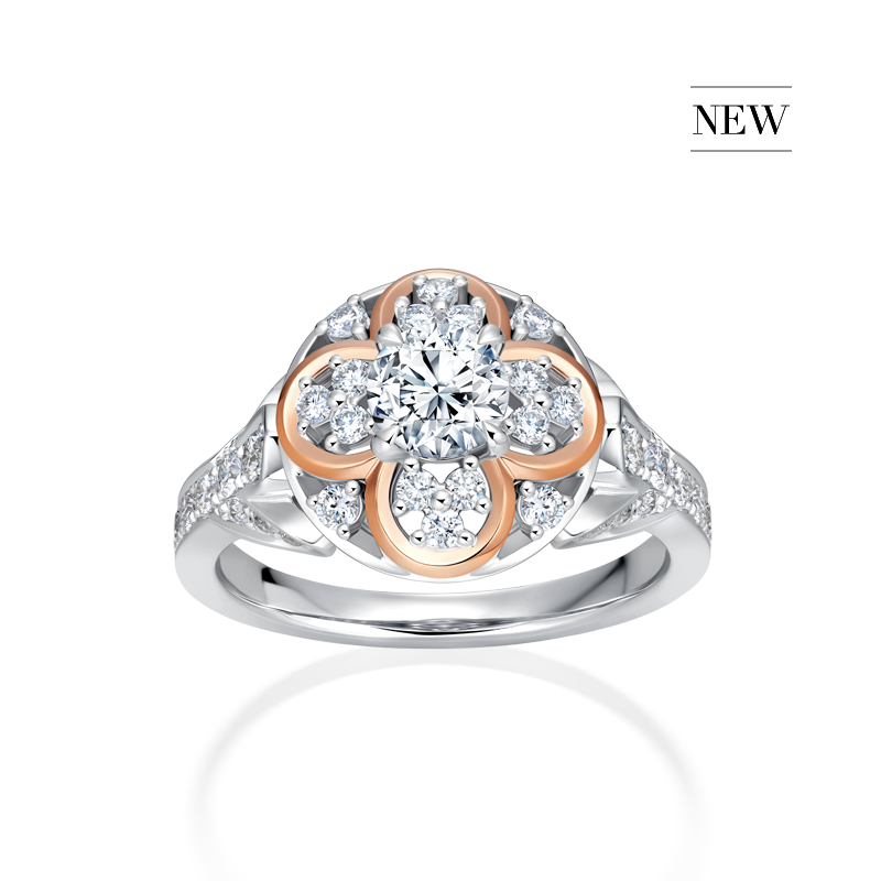 新款drlovepalace国际设计师真心求婚钻戒钻石手饰