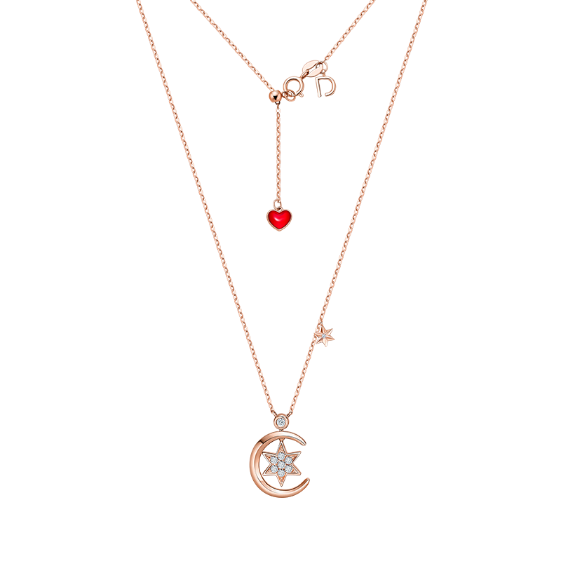 现货drjustyou系列星月月之吻套链项链钻石颈饰