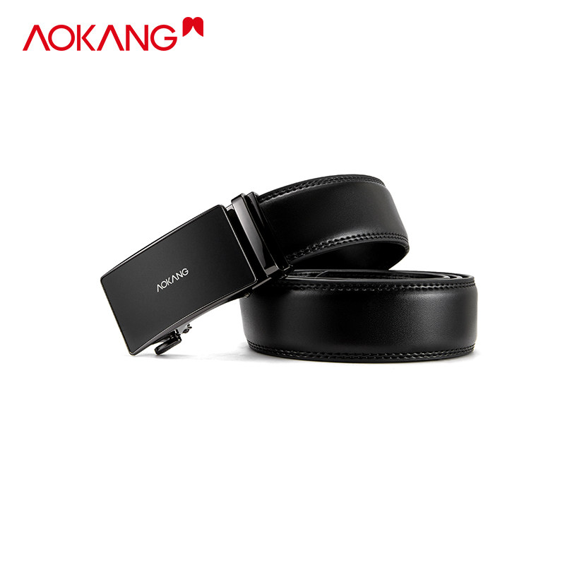 奥康皮带男士真皮自动高档品牌正品商务青年腰带