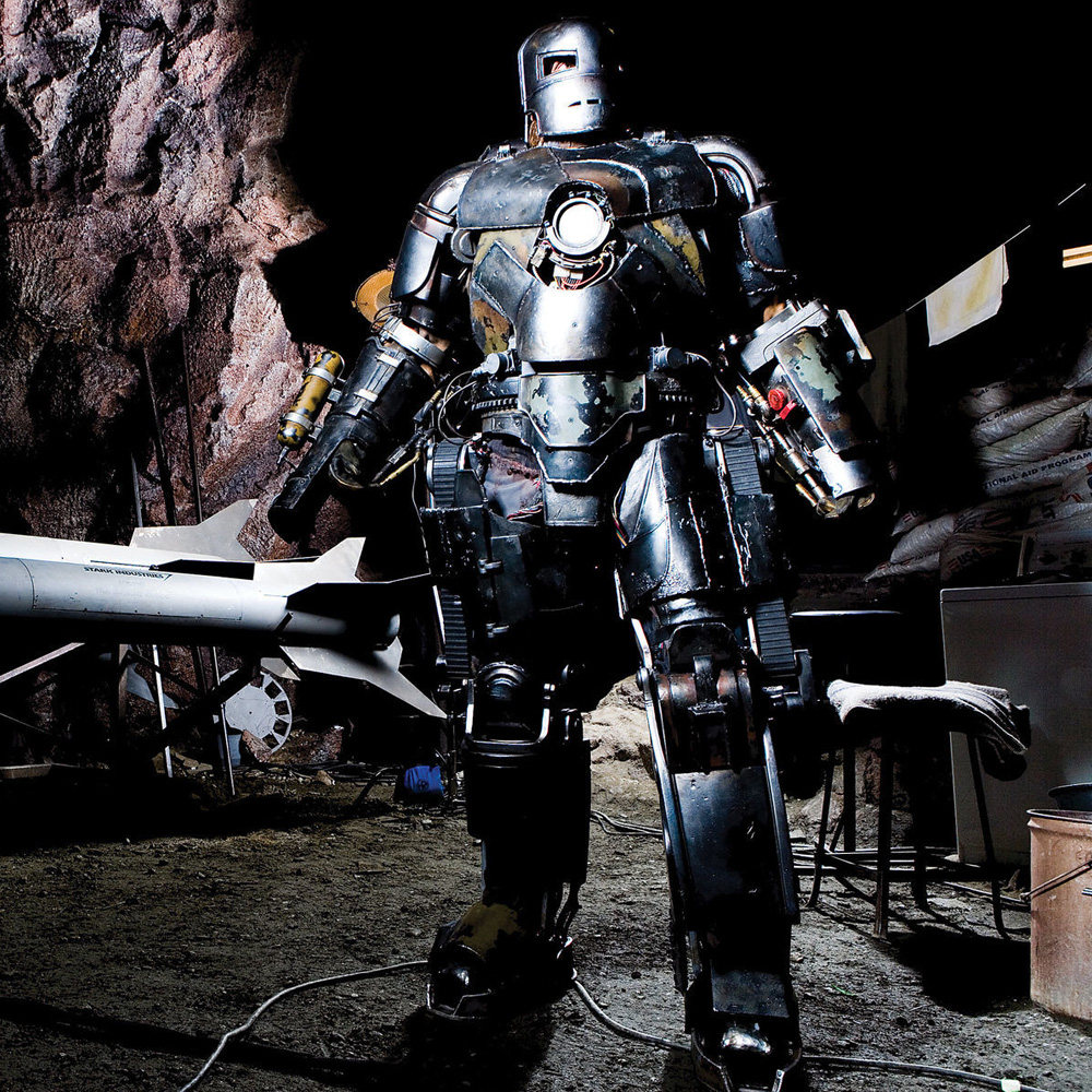 hcmy复联初代钢铁侠mk1头盔可穿穿戴摆件金属潮玩盲盒