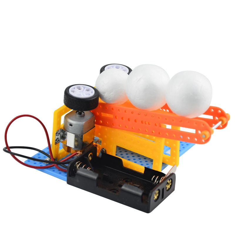 diy自动发球机乒乓球机科学小手手工儿童小学生科学实验科学实验